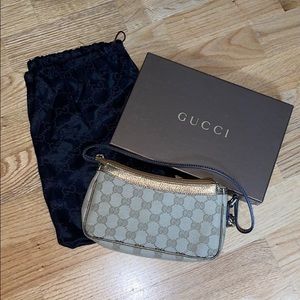 Vintage Gucci GG Canvas Charm Pochette